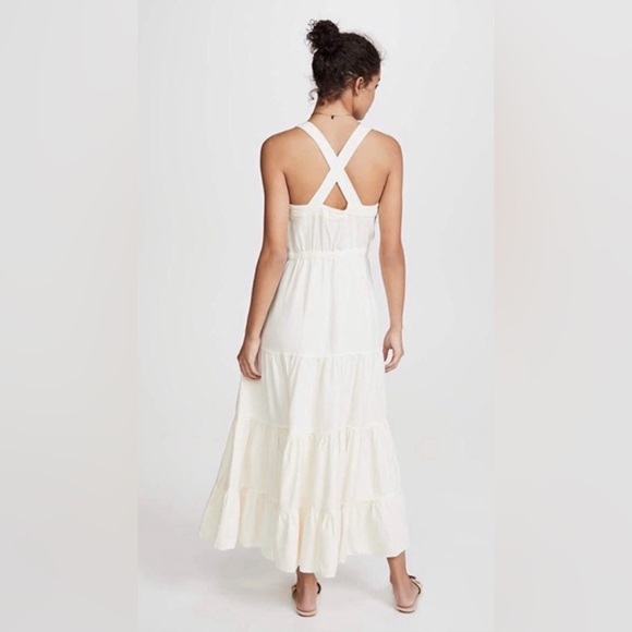 NWT Free people “Catch The Breeze” midi/maxi Dress in ivory, size med (runs big) - Picture 6 of 15